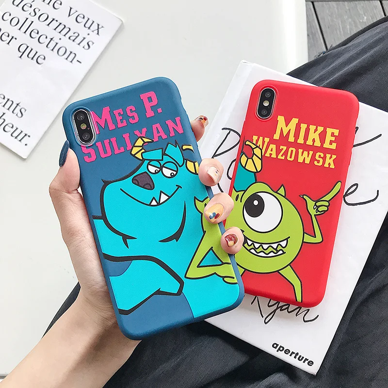 Чехол с мультипликацией для iPhoneXs XR Max мобильного телефона iPhone6 7 8 плюс Майк