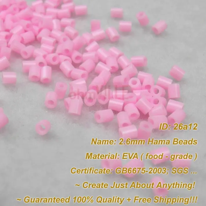 2.6mm Hama Beads ( Pink 26a12 ) ~ Perler Fuse Create Just About Anything ~Guaranteed 100% Quality +Free Shipping | Дом и сад