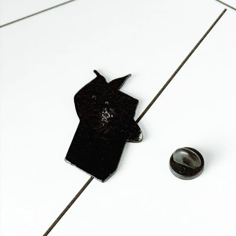 Черно-белая мужская Брошь для женщин креативная Ретро джинсовая одежда куртки