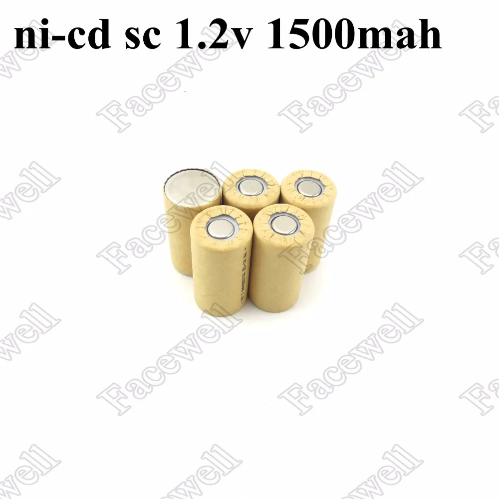 10 шт. ni cd аккумуляторы sc 1 2 в 1500 мАч В subc мАч|battery nicd|sc 1.2vbattery |