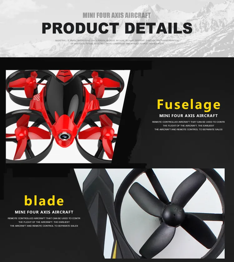 Ocday пульт дистанционного управления RC Drone RC Дроны с Камера HD 2,4G 4CH 6-осевой 3D флип Безголовый режим мини-Квадрокоптер Дрон лучшие игрушки для мальчиков
