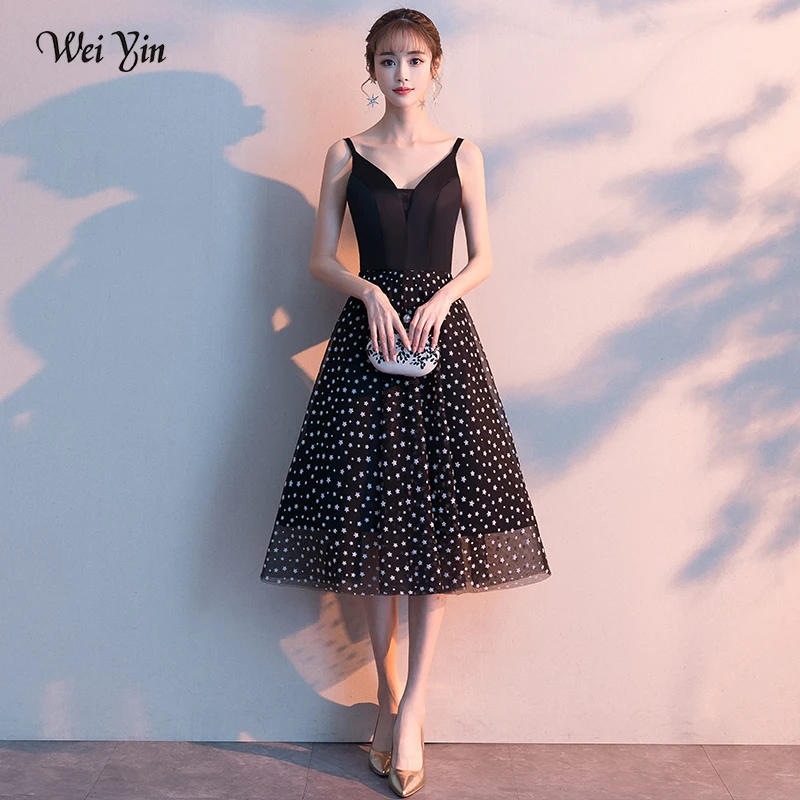 Фото Веч. Платья wei yin длинное вечернее платье 2019 богемное с V-образным вырезом длиной
