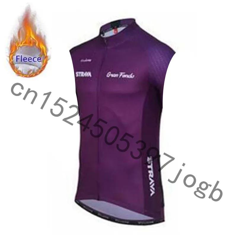 STRAVA Winter Thermal thermal sleeveless Cycling Vest Men Warm Fleece jerseys/ Bicycle Bike Clothing / Gilet ciclismo | Спорт и