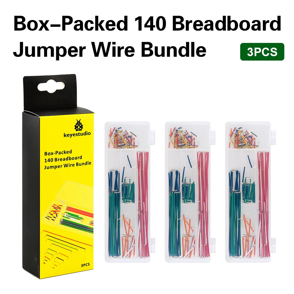 3PCS/LOT Keyestudio 140PCS Bread board dedicated lines/breadboard jumper wire