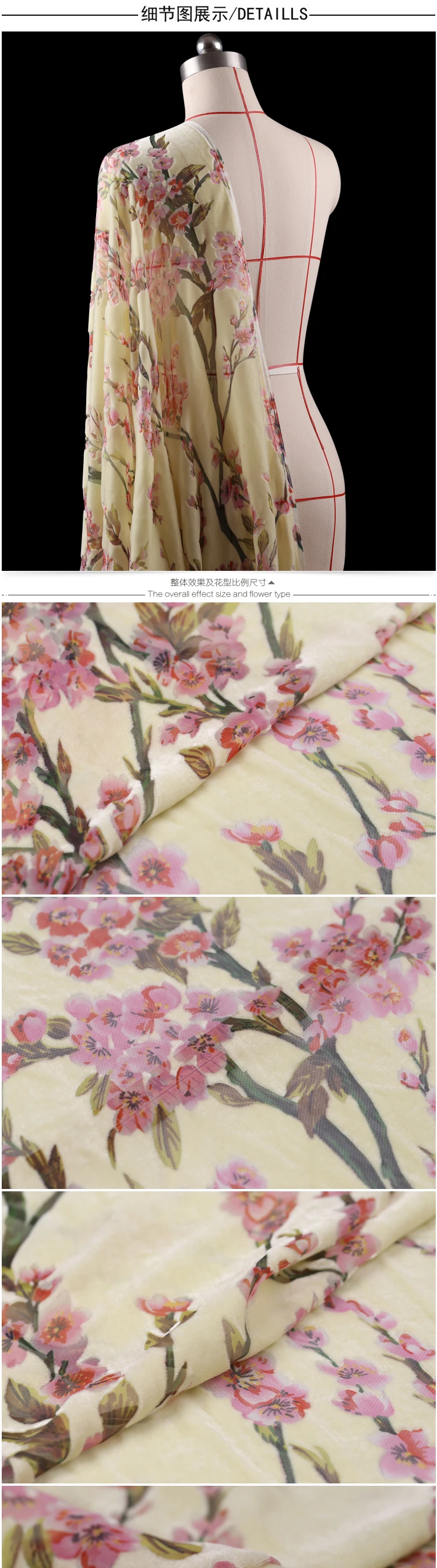 Telas algodon 3d шелковая бархатная ткань цветы tessuto velours thermocollant tissu japonais платье костюм хлопок ткань метр замша ткань трикотаж жаккардовая ткань бархат ткань трикотаж ткань Ткань ткани