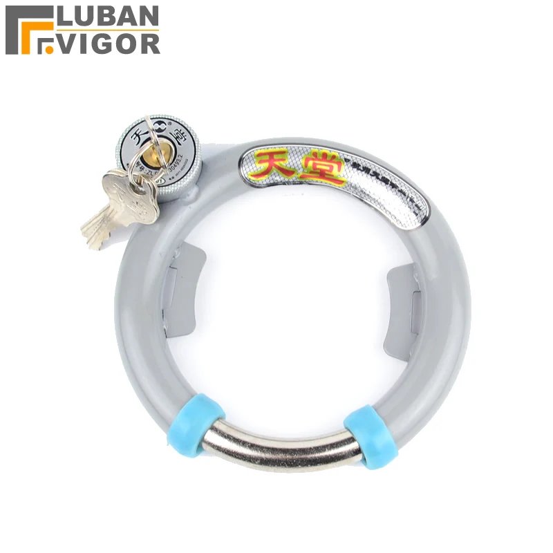 Обычный замок в форме подковы для велосипеда с когтями фиксированный стальной