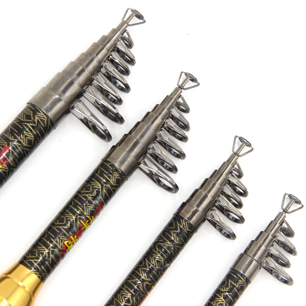 99% карбоновая портативная телескопическая удочка спиннинговая ручные