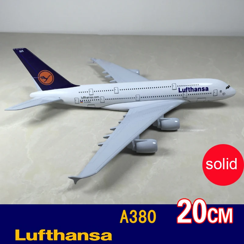 20 см Пособия по немецкому языку Lufthansa A380 с трёхмерными чертёжами сплав модель