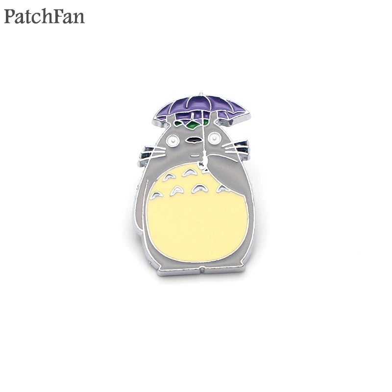 

Patchfan 5pcs/lot My Neighbor Totoro Zinc tie Pins backpack clothes brooches for men women hat decoration badges medals A1238