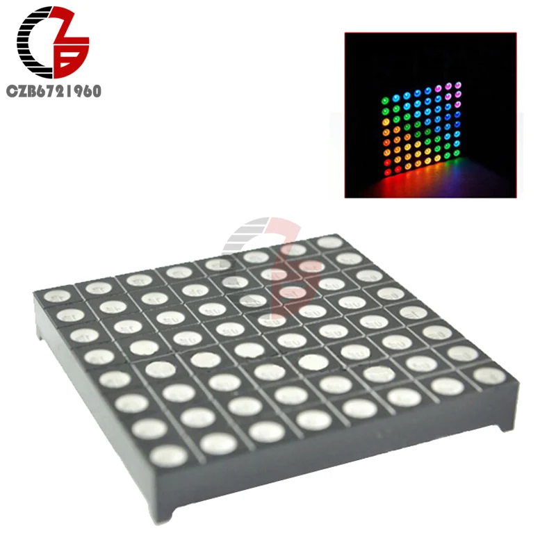 Светодиодный RGB Матрица плата драйвера модуля 8x8 + точечная для Arduino AVR top|driver rgb|matrix