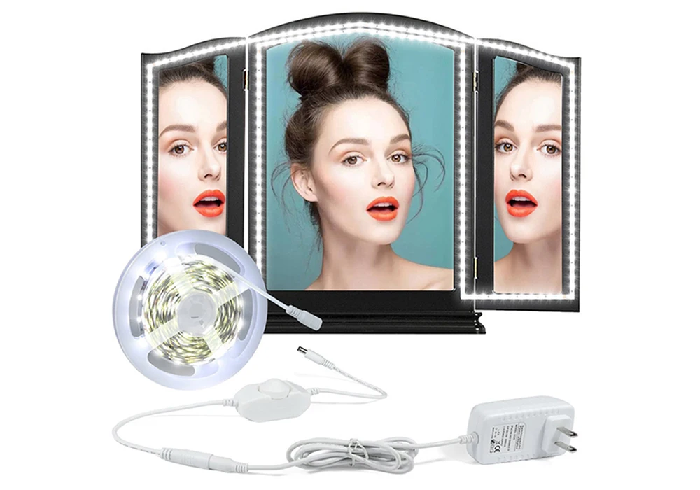 Светодиодный светильник для туалетного столика с диммером и питанием для туалетного столика