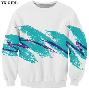 YX GIRL 2018 Осень Новая мода Мужская 3d Толстовка с принтом бумажных чашек толстовки с круглым вырезом Мужские Женские повседневные пуловеры