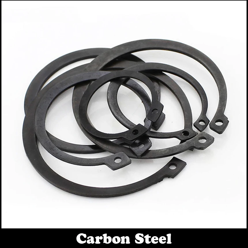 M14 M15 M16 Black Carbon Steel Mn65 Washer DIN471 C Type Snap Retaining Ring For 14mm 15mm 16mm Outside External Shaft Circlip |