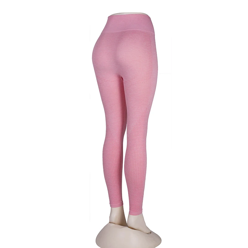 NS6023 Pink Rooftrellen новые женские бесшовные Легинсы фитнес беговые леггинсы с высокой талией пуш-ап одноцветные леггинсы брюки спортивная одежда - Цвет: NS6023 Pink