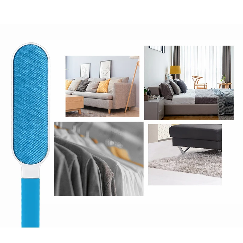 Щетка для удаления волос собак Двухсторонняя щетка инструмент с самоочисткой