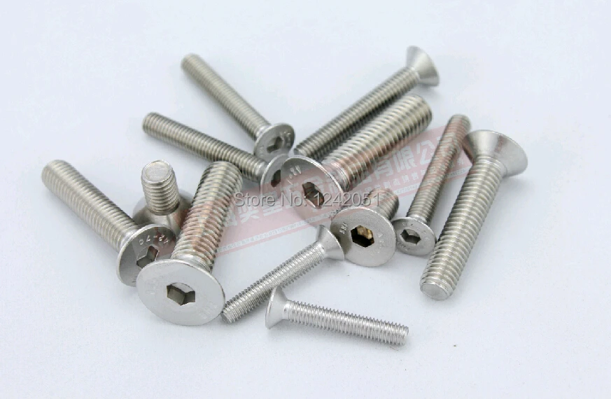 20 шт. метрические гайки M8 * 25 мм из нержавеющей стали с потайной плоской головкой