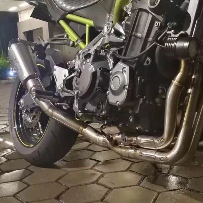 Мотоцикл выхлопной средней трубы системы случае для Kawasaki z900 модифицированный Глушитель Трубы передний коллектор трубы скольжения