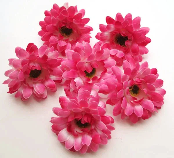 Искусственные головки цветов Западная Хризантема имитация шелковых