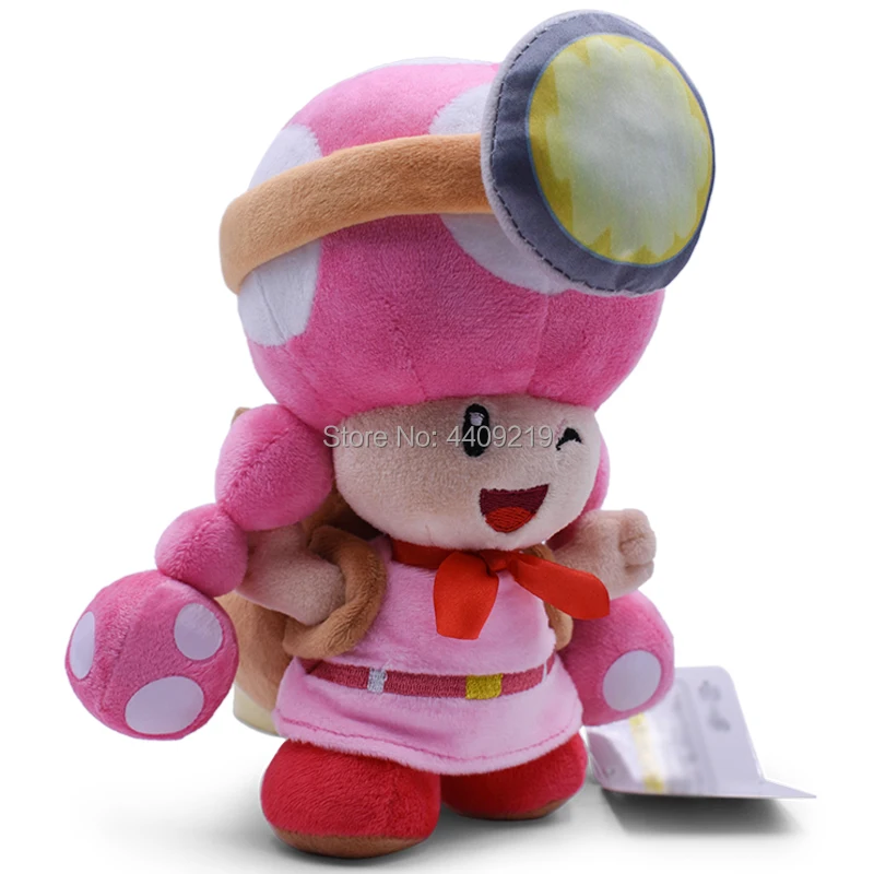 20 см Супер Марио Bros Плюшевые игрушки Toad Toadette грибы шахтеры рюкзак для путешествий мягкие куклы
