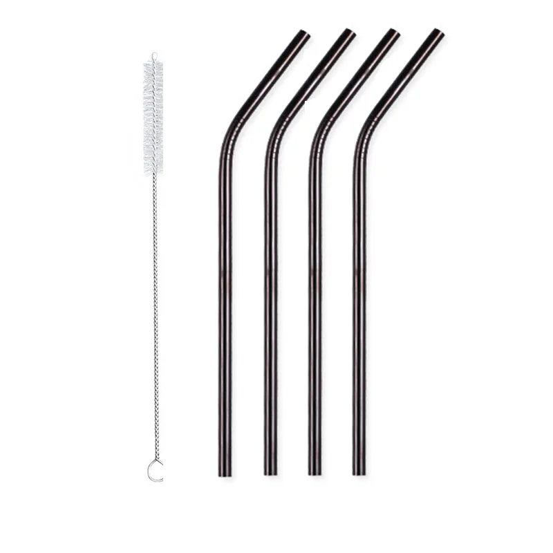 Многоразовые трубочки из нержавеющей стали экологически чистые металлические