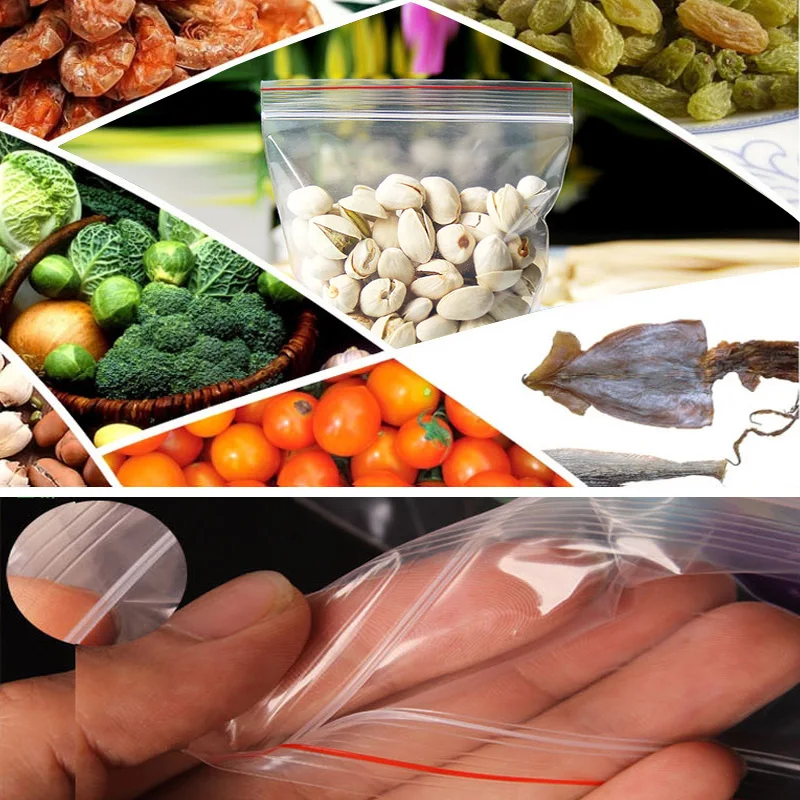100 шт. прозрачная фотобумага для хранения свежих продуктов|storage bag|storage bags bagszip storage