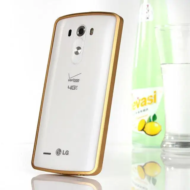 Free Shipping Hot Sale Push and pull metal bumper case for LG G3 D855 cover Bags |