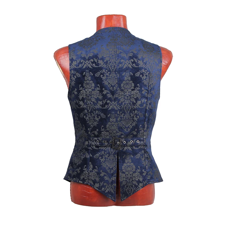 Мужской жилет с V-образным вырезом в стиле стимпанк | Мужская одежда