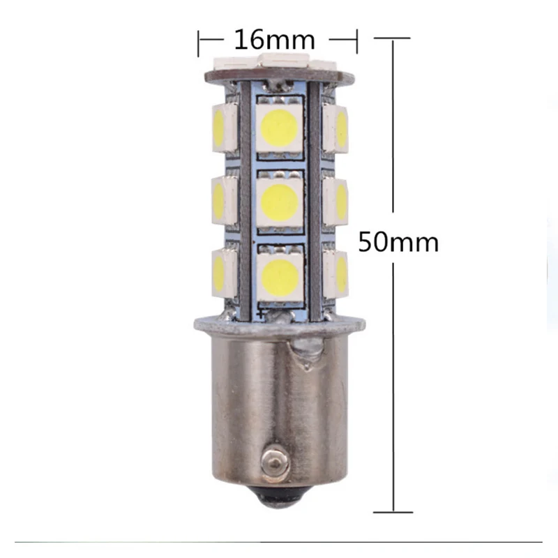 1x S25 1156 светодиодный автомобильный сигнал поворота светильник P21W ba15s 18 s 5050SMD Автомобильный фонарь лампа
