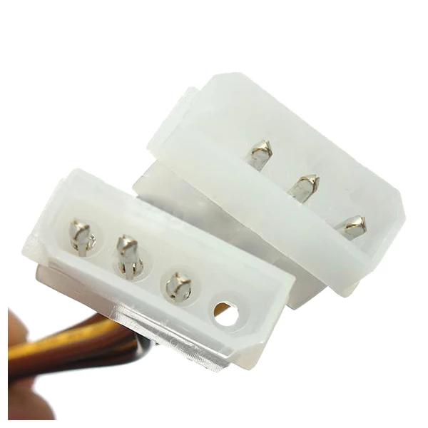 Топ двойной 4 контактный Molex IDE 6 Pin PCI E графическая карта разъем питания Кабельный
