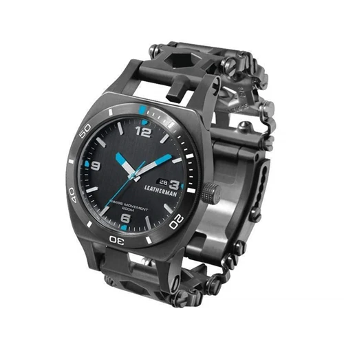 Black Часы LEATHERMAN-Tread Tempo, Настраиваемые многофункциональные часы - Цвет: Black