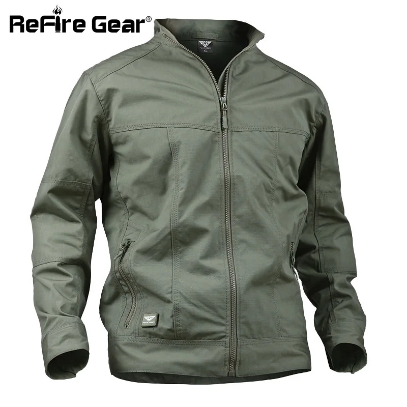 ReFire Gear Водонепроницаемая дышащая тактическая куртка Мужская хлопковая ветровка