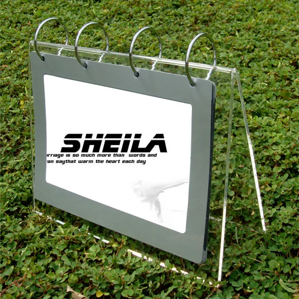 Настольная стойка из перспекса для отображения календаря фотографий меню или