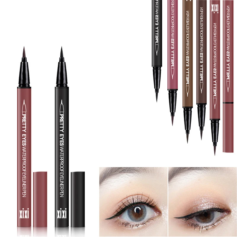 

7 Color Eyeliner Waterproof Easy To Wear Professional Fast Dry Smooth Brown Eyeliner Thin Pencils Eyes Makeup