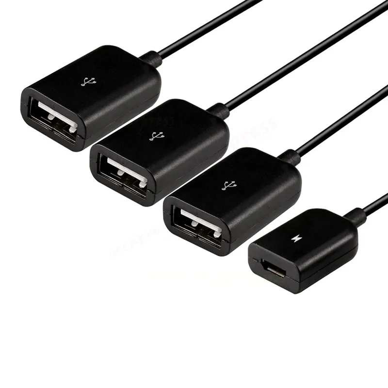 Высокое качество кард ридер 4 в 1 кабель с разъемами типа C и Micro USB OTG хаб блоком