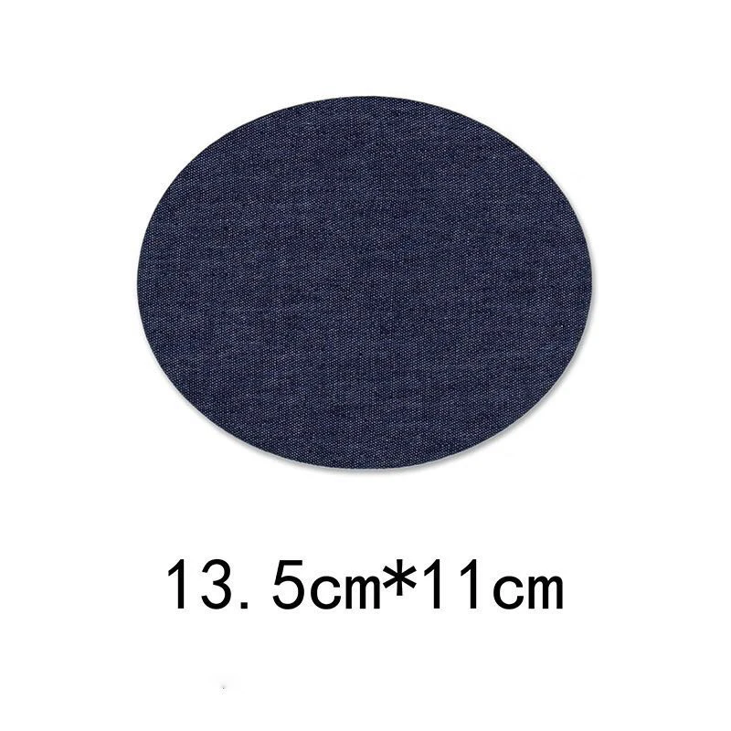 Ellipse Dark blue Джинсовые вырезки режущая деталь вышивка ковбой патч джинсы патч одежда украшение ремонт отверстия глажка - Цвет: Ellipse Dark blue