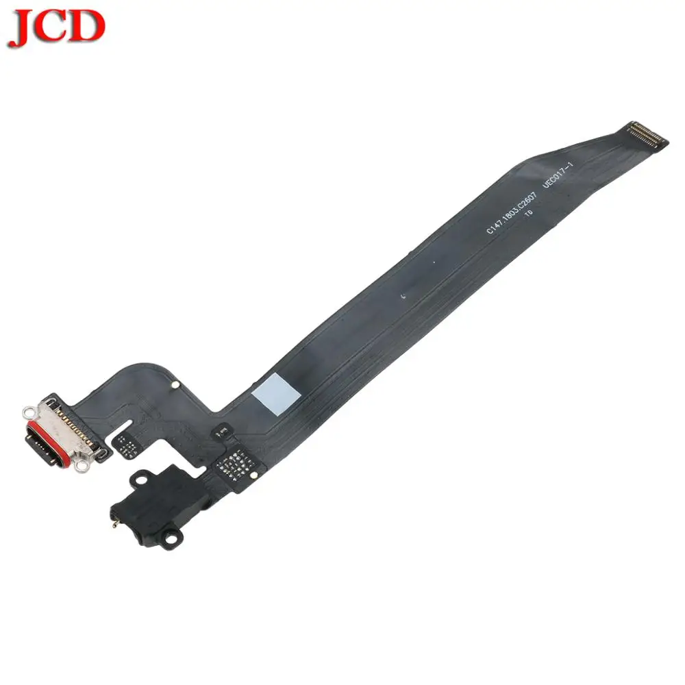 JCD New High Quality For OnePlus 5 One Plus 5 5T Type C USB Charging Port Dock Connector Flex Cable Replacement Assembly Parts