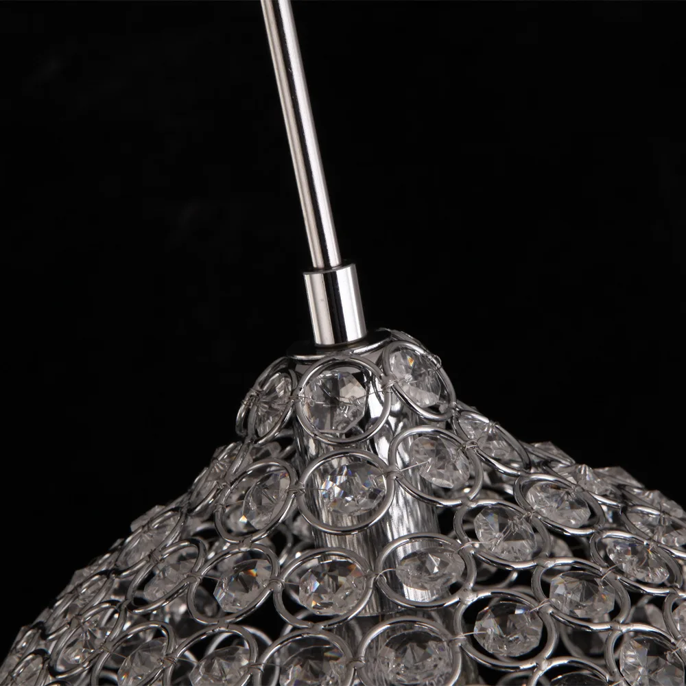 Led Iron Crystal 18cm Simple Modern Restaurant Pendant Lights For Dining Room Pendentes E Lustres Lamp | Освещение