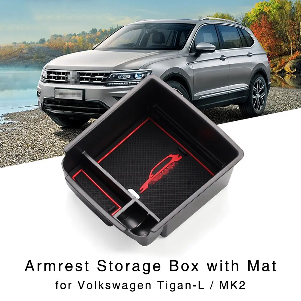 Подлокотник коробка для хранения VW Tiguan MK2 2016 2017 2018 центральная консоль внутренние