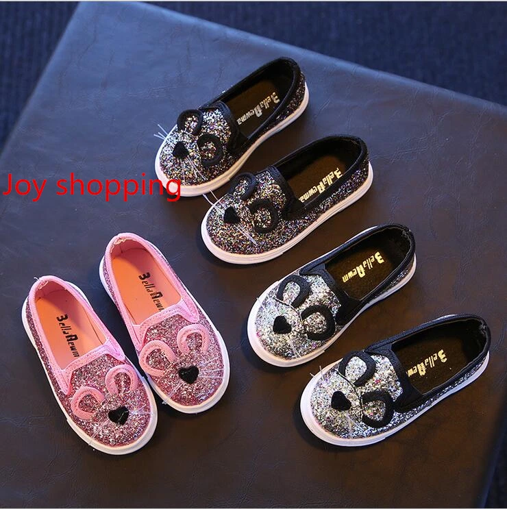 Spring new Korean Girls Single Shoes Boys Cartoon Cat Casual Children 's Baby Students | Детская одежда и обувь