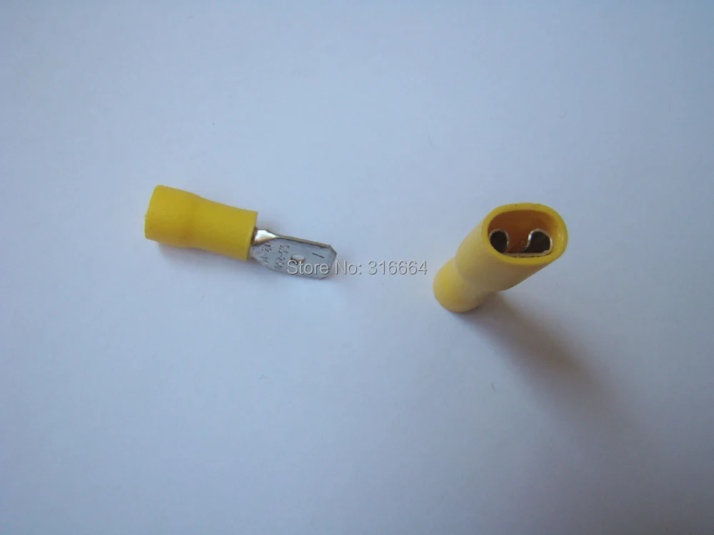MDD5.5-250 FDFD5-250 женский изолированный Электрический обжимная Клемма для 4-6mm2 разъемы проводов кабеля разъем провода 100 шт./упак.? FDD