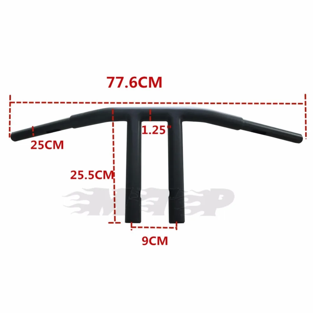 1 25 &quotпрямые Т бар стояки изгиб руль Drag Bars для Harley Dyna Super Glide Custom Steet Bob Fatbob Low Rider