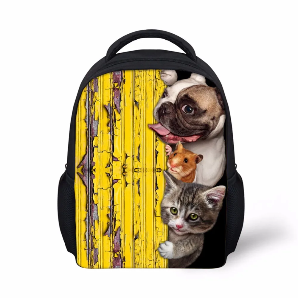 Noisy Designs/рюкзак с изображением животных собак и кошек школьные сумки цветным