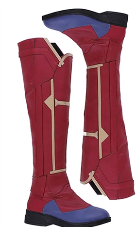 boots MMGG Хэллоуин капитан, для косплея Marvel Carol Danvers Косплей Костюм кожаный комбинезон высокого качества изготовление под заказ размер - Цвет: boots