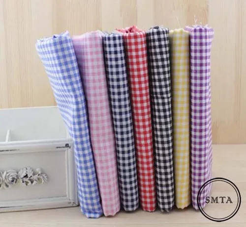 y2074 SMTA 7 шт. 50 см X48cm-50cm простой тонкий лоскутный хлопок Добби ткань цветочные серии Синий Шарм четверти набор для шитья - Цвет: y2074