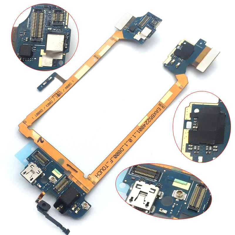 Новый USB док коннектор зарядный порт гибкий кабель для LG G2 D800 D801 зарядное