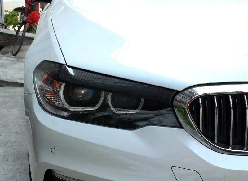 Автомобильные аксессуары для BMW 5 серии G30 G38 углеродное волокно бровей глянцевая