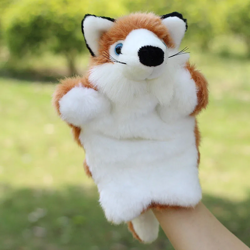 Большой размер лиса Плюшевые Ручные куклы игрушки для малышей детей мультфильм