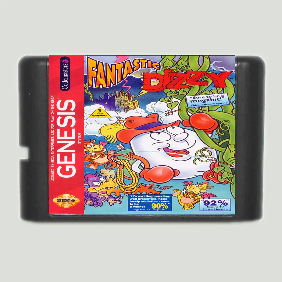 Фантастическая игра Dizzy 16 бит SEGA MD для Sega Mega Drive Genesis|sega md game card|sega games16 bit |