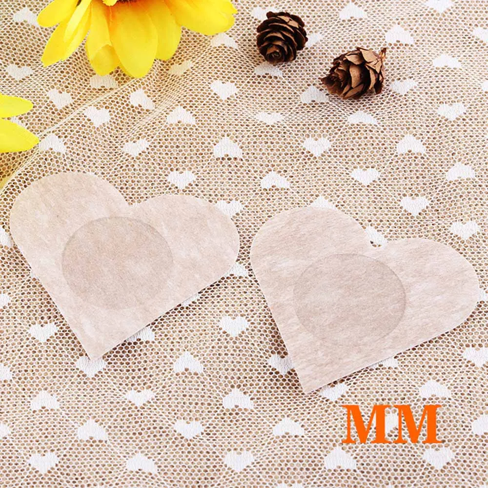 20 пар одноразовых наклеек из нетканого материала в стиле сердца Дышащие Мягкие