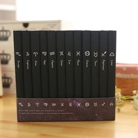 mirui creative a5 vintage diary notebook 96 sheets 12 constellations notepad black hard cover note book office school supplies